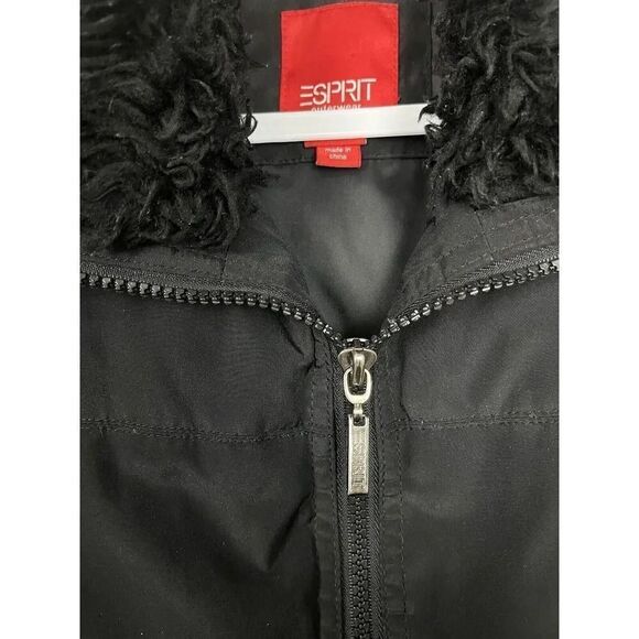 Vintage Esprit Black Quilted Best Women’s Size Small - Picture 3 of 8